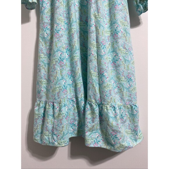 La Cera Nightgown Women's S Flannel Pockets Floral Grandma Cottagecore Peasant - Picture 7 of 16